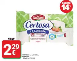 Supermercati Gulliver Certosa La Leggera Galbani offerta