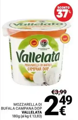Supermercati Gulliver Mozzarella di Bufala Campana DOP Vallelata offerta
