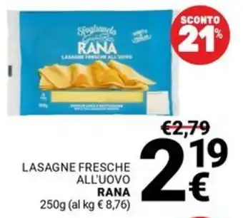 Supermercati Gulliver Lasagne fresche all'uovo RANA offerta