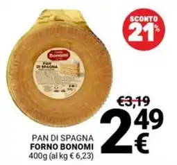 Supermercati Gulliver PAN DI SPAGNA FORNO BONOMI offerta