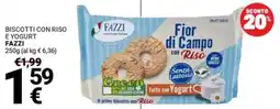 Supermercati Gulliver Biscotti con Riso e Yogurt FAZZI offerta