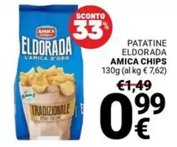 Supermercati Gulliver PATATINE ELDORADA AMICA CHIPS offerta