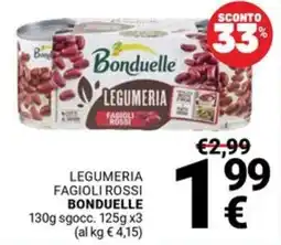 Supermercati Gulliver Legumeria Fagioli Rossi Bonduelle offerta