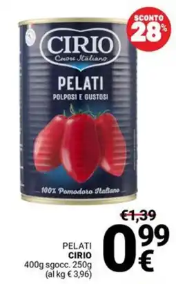 Supermercati Gulliver Pelati Cirio offerta