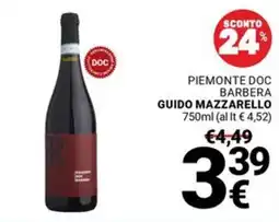 Supermercati Gulliver Barbera Guido Mazzarello offerta