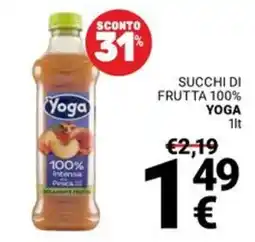 Supermercati Gulliver Succhi di frutta 100% Yoga offerta