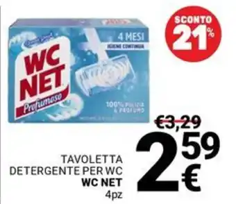 Supermercati Gulliver TAVOLETTA DETERGENTE PER WC WC NET offerta