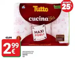Supermercati Gulliver ASCIUGATUTTO CUCINA STYLE TUTTO offerta