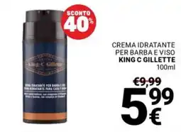 Supermercati Gulliver Crema idratante per barba e viso King C Gillette offerta