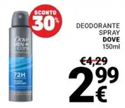 Supermercati Gulliver Deodorante spray Dove offerta