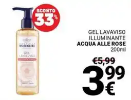 Supermercati Gulliver Gel Lavaviso Acqua Alle Rose offerta