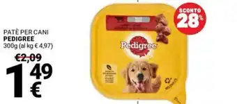Supermercati Gulliver Paté per cani Pedigree offerta