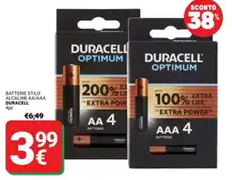 Supermercati Gulliver Batterie stilo alcaline AA/AAA Duracell offerta