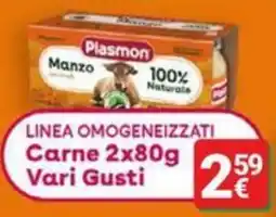 Supermercati Gulliver Plasmon Carne offerta