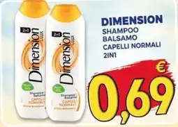 Magazzini del Risparmio Dimension Shampoo Balsamo Capelli Normali 2in1 offerta