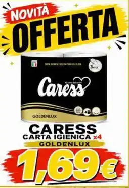 Magazzini del Risparmio Caress carta igienica goldenlux offerta