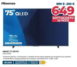Sinergy Hisense SMART TV 75E79S offerta