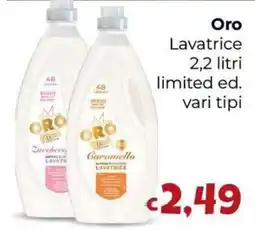 Le Bolle di Giù Giù Oro Lavatrice offerta