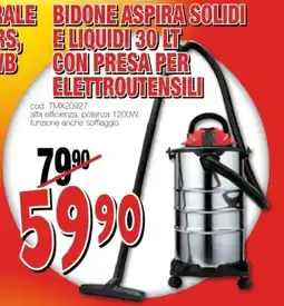 Mondo Brico BIDONE ASPIRA SOLIDI E LIQUIDI offerta
