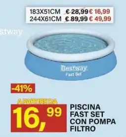 Ni Hao Market Bestway Piscina Fast Set offerta