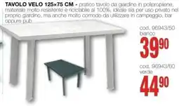 Mondo Brico TAVOLO VELO offerta
