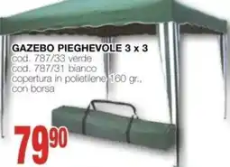 Mondo Brico GAZEBO PIEGHEVOLE 3 x 3 offerta