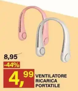 Ni Hao Market VENTILATORE RICARICA PORTATILE offerta