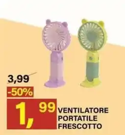 Ni Hao Market VENTILATORE PORTATILE FRESCOTTO offerta