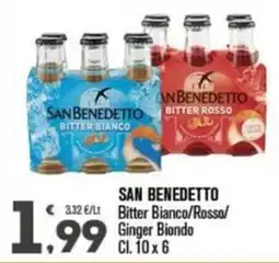 Punto é market SAN BENEDETTO Bitter Bianco/Rosso/Ginger Biondo offerta