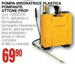 Mondo Brico POMPA IRRORATRICE PLASTICA POMPANTE OTTONE PROF offerta
