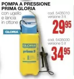 Mondo Brico POMPA A PRESSIONE PRIMA GLORIA offerta