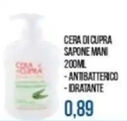 Beauty Si Cera di Cupra Sapone Mani offerta
