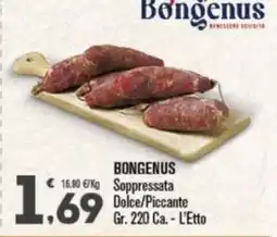 Punto é market Bongenus Soppressata offerta