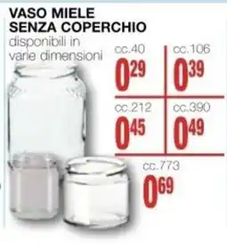 Mondo Brico VASO MIELE SENZA COPERCHIO offerta