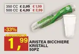 Ni Hao Market ARISTEA BICCHIERE KRISTALL offerta