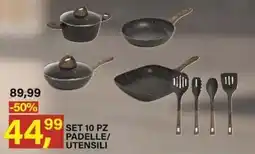 Ni Hao Market SET 10 PZ PADELLE/UTENSILI offerta