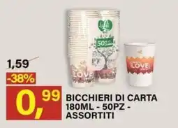 Ni Hao Market Bicchieri di carta offerta