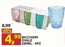 Ni Hao Market BICCHIERI OVALE offerta