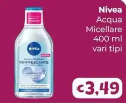 Le Bolle di Giù Giù Nivea Acqua Micellare Rinfrescante offerta