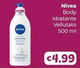 Le Bolle di Giù Giù Nivea Body Idratante Vellutato offerta