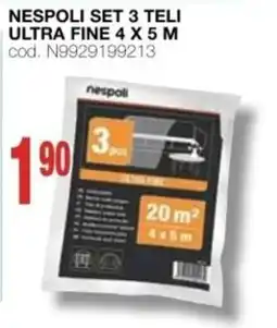 Mondo Brico NESPOLI SET 3 TELI ULTRA FINE offerta