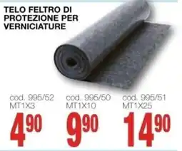 Mondo Brico TELO FELTRO DI PROTEZIONE PER VERNICIATURE offerta