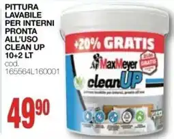 Mondo Brico Pittura lavabile per interni MaxMeyer clean UP offerta