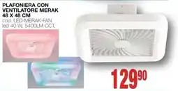Mondo Brico Plafoniera con ventilatore Merak offerta