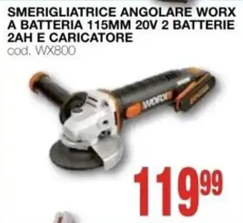Mondo Brico Smerigliatrice angolare Worx offerta
