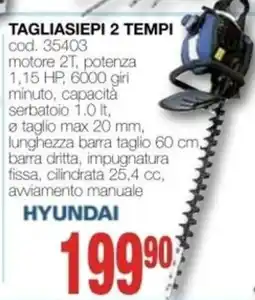 Mondo Brico TAGLIASIEPI 2 TEMPI HYUNDAI offerta