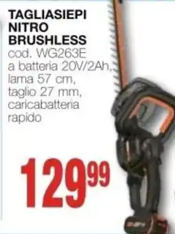 Mondo Brico TAGLIASIEPI NITRO BRUSHLESS offerta