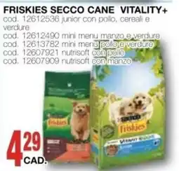 Mondo Brico FRISKIES SECCO CANE VITALITY+ offerta