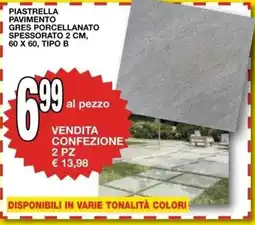 Mondo Brico PIASTRELLA PAVIMENTO GRES PORCELLANATO offerta