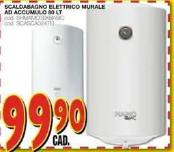 Mondo Brico SCALDABAGNO ELETTRICO MURALE MAMO tick offerta